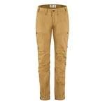 Fjallraven 89583-232 Abisko Lite Trekking TRS W Reg Pants Women's Buckwheat Brown Size 48