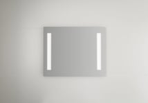 Linn Bad Hilde Speil, m/LED-lys 80x3,5x65 cm, Sølv