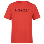 Avengers Thanos Comics Logo Men's T-Shirt - Red - L - Red