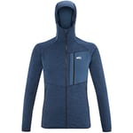 Millet - Lokka Hoodie M - Men's Lightweight Fleece Jacket - Hooded - Approach, Hiking, Trekking, Lifestyle - Blue