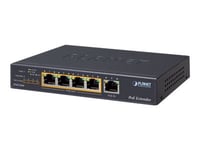 Planet Poe-E304 Poe Extender - Nätverksförlängare - 1Gbe - 10Base-T, 100Base-Tx, 1000Base-T - 4 Portar - Upp Till 200 M