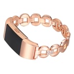 Fitbit Charge 2 rhinestone décor watch band - Rose Gold