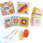 Granny Square-kortleken - 50 Mix & Match Virkade Mönster för Stickning och Virkning DIY-kit för Vuxna Nybörjare