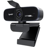 webcam 1080p 60fps autofocus full hd avec cache webcam et microphones stéréo, caméra web pc usb pour xbox skype obs xsplit co[A28]
