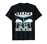 Breach the Surface, Save the Seas. Ocean Echo Apparel Co T-Shirt