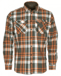 Pinewood Lappland Rough Flanellskjorta 5487 (Färg: Grön/Orange, Storlek: 2XL)