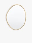 Gallery Direct Chattenden Organic Free Form Metal Frame Wall Mirror, 90 x 70cm, Gold