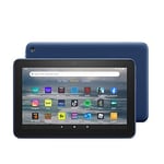 Amazon Fire 7 tablet | 7" display, 16 GB, latest model (2022 release), Denim with Ads