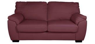 Argos Home Milano Leather 2 Seater Sofa Bed- Burgundy