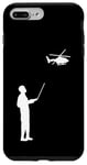 Coque pour iPhone 7 Plus/8 Plus Modèle d'hélicoptère télécommandé, pilote de loisir pour homme et femme