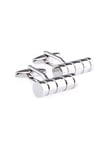 Manschettknappar silver bar modern