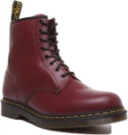 Dr Martens 1460 Smoth Lace Up 8 Eyelet Boot In Black Size UK 3 - 12