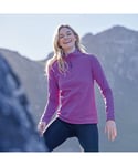 Peter Storm WoMens Bracken Half Zip Fleece, Hiking and Walking Clothing - Purple - Size 18 UK