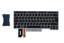Lenovo ThinkPad T480s L380 L390 E480 E490 Keyboard Swiss Silver Backlit 01YN446