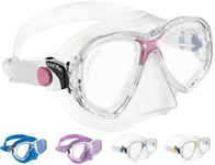 Cressi Kids Marea Jr Scuba Diving and Snorkeling Junior Mask - Transparent/Pink