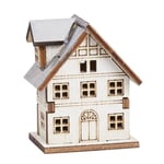 Creativ Miniatyr Hus av Trä III - Höjd: 5 cm