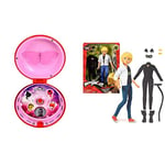 Bandai Miraculous Ladybug Yoyo Communicator & Bandai - Miraculous Ladybug - Superhero Secret Fashion Doll | Adrien Costume Change Cat Noir Toy With Accessories