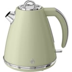 Swan SK19020GN Retro Green 1.5L 3000W Kettle 360" Rotational Base, Brand New