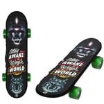 Outdoors Flash Wheel Skateboard, LED Skateboard Complete Canadian Maple 8-Layer Cruiser Double-Legged Concave Skate for Kids(Twelve Constellation) Sports (Color : 2)