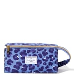 The Flat Lay Co. Open Flat Box Bag - Blue Leopard