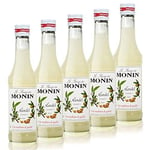 5 X Monin Almond Syrup, 250 Ml Bottle