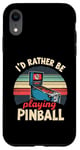 Jeu d'arcade vintage Pinball Machines Lover Coque pour iPhone XR
