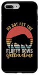 Coque pour iPhone 7 Plus/8 Plus Ne caressez pas les vaches pelucheuses Buffalo & Bison du parc Yellowstone