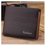 Soft Leather Wallet Feurdanni Dark Brown Credit Card Money Purse SIM ID