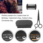 Bluezoo Men's Beard Grooming Set Double Sided Comb Shaving Scissors Bea SDS