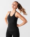 Workout Empire - Regalia Flow Strap Tank - Black - S