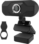 Webcam PC PIPRE avec microphone 1080P, webcam USB plug-and-play avec couvercle de confidentialité, adaptée aux réunions de bureau et d'ordinateur portable, Zoom, Skype, Facetime, Windows, Linux et Mac