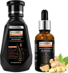 Ginger Shampoo Conditioner Set/Shampoo 250Ml/Ginger Hair Growth Serum, Vegan New