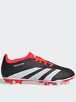adidas Junior Predator Club Flexible Ground Football Boots - Black/White, Black/White, Size 5