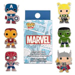 Loungefly Marvel POP! Enamel Pin - 1 Of 12 to Collect - Styles Vary - Avengers - Blind Box Enamel Pins - Cute Collectable Novelty Brooch - for Backpacks & Bags - Gift Idea - Official Merchandise