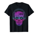 Skull DJ w/ Headphones - Dubstep, Electro, Disco, Goa Trance T-Shirt