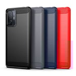 SKALO Xiaomi 11T/11T Pro Armor Carbon Stöttåligt TPU-skal - Fler Röd