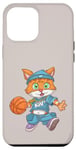 Coque pour iPhone 15 Plus Chat de basket