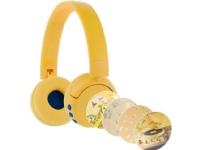 BuddyPhones POPFun trådlösa hörlurar för barn (gul)