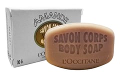 L'Occitane AMANDE Almond Oil BODY SOAP BAR 30g: Boxed