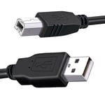 1.5M USB V2.0 Cable Type A to Type B For Scanner Printer PC Lead HP Epson