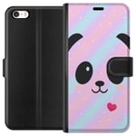 Apple iPhone SE (2016) Plånboksfodral Regnbåge Panda