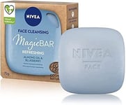 NIVEA Face Cleansing Magic Bar Refreshing Almond Oil & Blueberry VEGAN Formula