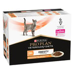 Purina Pro Plan Veterinary Diets Feline OM ST/OX Obesity Management Kylling - 20 x 85 g