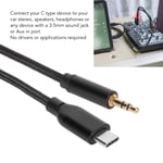 USB C To 3.5mm Sound Cable HiFi Stereo Weaved Type C To AUX Male Cord For PS BST