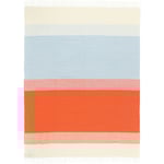 Hennika Pläd 120x180 cm, Orange / Ljusblå