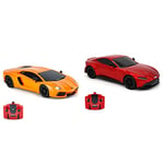 CMJ RC Cars Lamborghini Aventador LP700-4 Officially Licensed Remote Control RC Car 1:24 Scale Working Lights 2.4Ghz & Aston Martin Vantage Officially Licensed Remote Control Car. 1:24 Scale Red