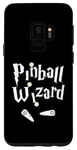 Coque pour Galaxy S9 Pinball Wizard, joueur de machine d'arcade, amateur de jeux et concepteur artistique