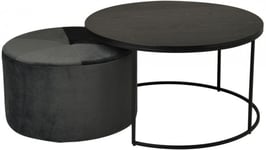 Nordic Furniture Group - Pisa Satsbord med puff Runt Svart