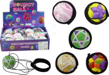 Leantoys Studsboll Med Suddgummiband Färgad 6Cm