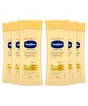 Vaseline Unisex Intensive Care Body Lotion Essential Healing 400ml, 6 Pack - NA Silk - One Size